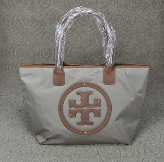 Popular Tory Burch Nylon Stacked Tote Grey Bags